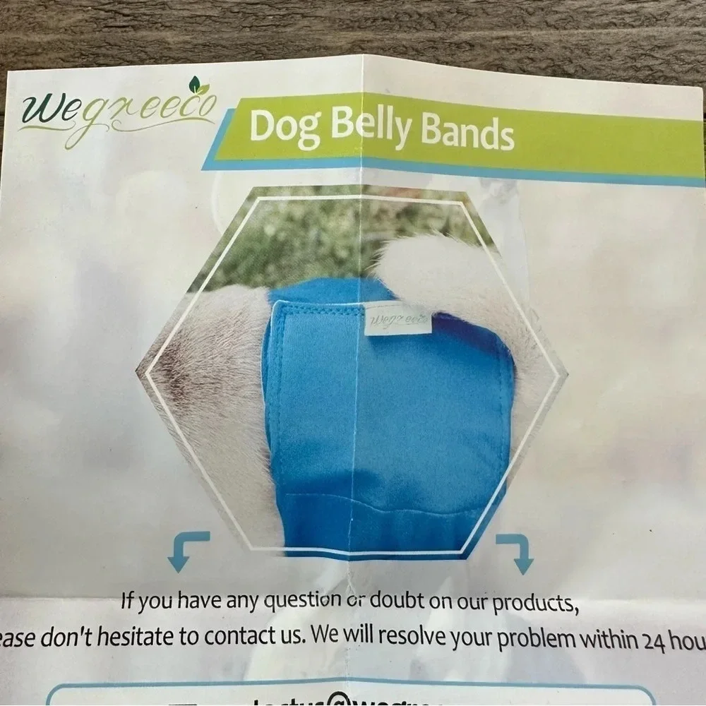 NWOT Wegreeco Size Medium Dog‎ Belly Bands Diapers House Training Puppy new 3